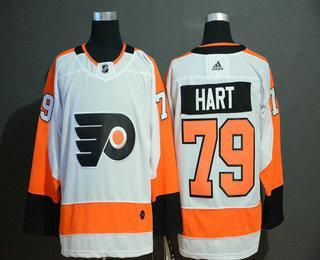 Men’s Philadelphia Flyers #79 Carter Hart White Adidas Stitched NHL Jersey