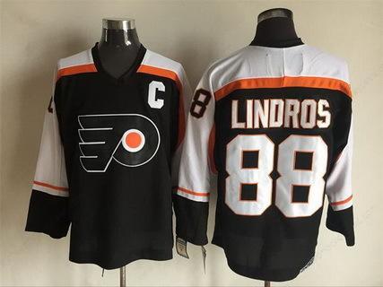 Men’s Philadelphia Flyers #88 Eric Lindros 1997-98 Black CCM Vintage Throwback Jersey