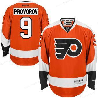 Men’s Philadelphia Flyers #9 Ivan Provorov Reebok Orange Home Premier Jersey