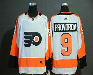 Men’s Philadelphia Flyers #9 Ivan Provorov White Adidas Stitched NHL Jersey