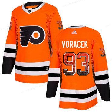 Men’s Philadelphia Flyers #93 Jakub Voracek Orange Drift Fashion Adidas Jersey