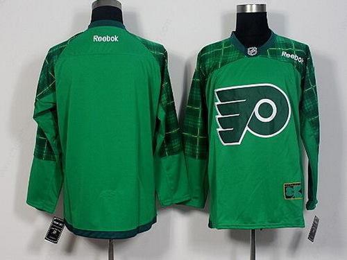 Men’s Philadelphia Flyers Blank Green 2016 St. Patrick’S Day Hockey Jersey