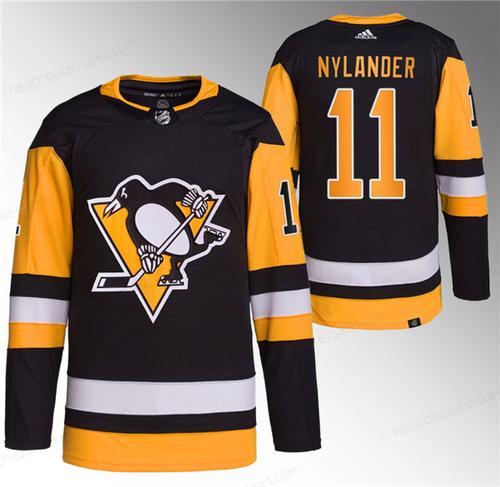 Men’s Pittsburgh Penguins #11 Alex Nylander Black Stitched Jersey1