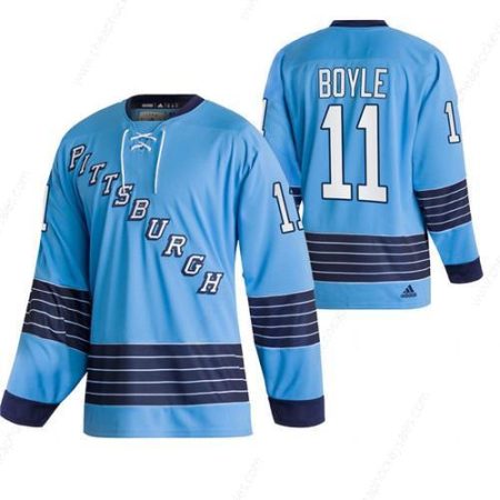 Men’s Pittsburgh Penguins #11 Brian Boyle 2022 Blue Classics Stitched Jersey