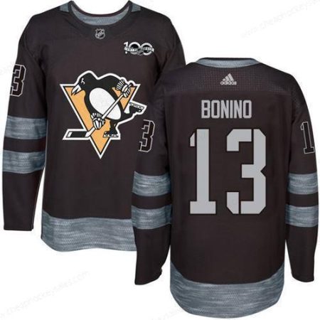 Men’s Pittsburgh Penguins #13 Nick Bonino Black 100Th Anniversary Stitched NHL 2017 Adidas Hockey Jersey