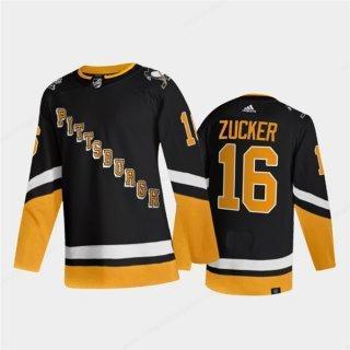 Men’s Pittsburgh Penguins #16 Jason Zucker Black 2021-2022 Stitched Jersey