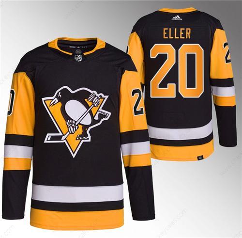 Men’s Pittsburgh Penguins #20 Lars Eller Black Stitched Jersey1