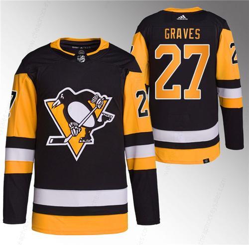 Men’s Pittsburgh Penguins #27 Ryan Graves Black Stitched Jersey