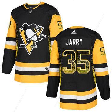 Men’s Pittsburgh Penguins #35 Tristan Jarry Black Drift Fashion Adidas Jersey