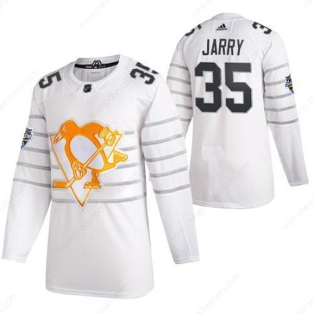 Men’s Pittsburgh Penguins #35 Tristan Jarry White All Star Stitched NHL Jersey