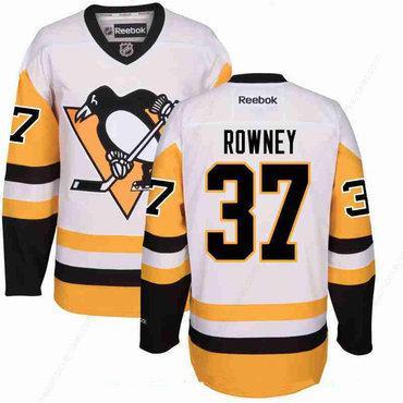 Men’s Pittsburgh Penguins #37 Carter Rowney White Third Stitched NHL Reebok Hockey Jersey