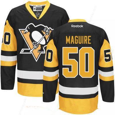 Men’s Pittsburgh Penguins #50 Sean Maguire Black Third Stitched NHL Reebok Hockey Jersey