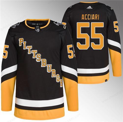 Men’s Pittsburgh Penguins #55 Noel Acciari Black 2021-22 Alternate Primegreen Stitched Jersey