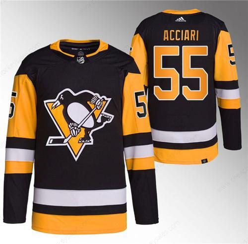 Men’s Pittsburgh Penguins #55 Noel Acciari Black Stitched Jersey