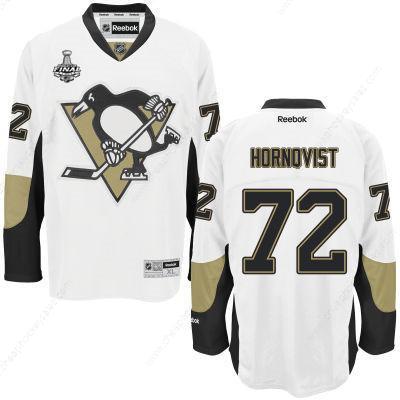 Men’s Pittsburgh Penguins #72 Patric Hornqvist White Road 2017 Stanley Cup NHL Finals Patch Jersey