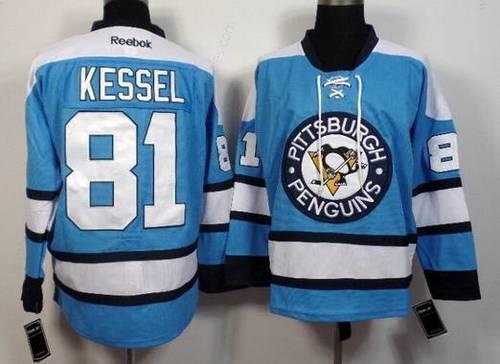 Men’s Pittsburgh Penguins #81 Phil Kessel Light Blue Premier Alternate Jersey