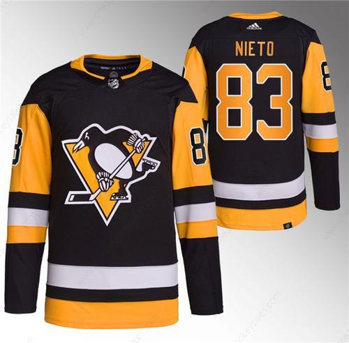 Men’s Pittsburgh Penguins #83 Matt Nieto Black Stitched Jersey