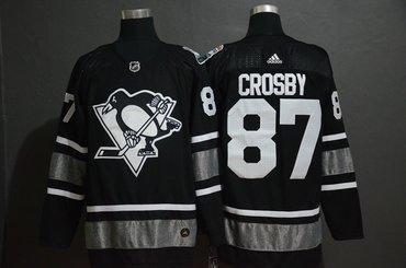 Men’s Pittsburgh Penguins 87 Sidney Crosby Black 2019 NHL All-Star Game Adidas Jersey