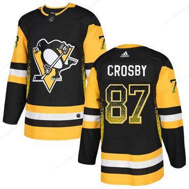 Men’s Pittsburgh Penguins #87 Sidney Crosby Black Drift Fashion Adidas Jersey