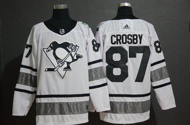 Men’s Pittsburgh Penguins 87 Sidney Crosby White 2019 NHL All-Star Game Adidas Jersey