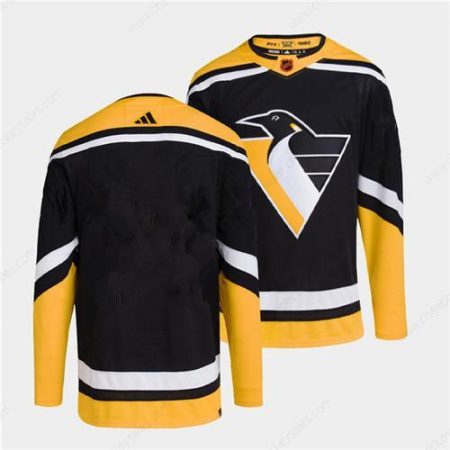 Men’s Pittsburgh Penguins Blank Black 2022 Reverse Retro Stitched Jersey