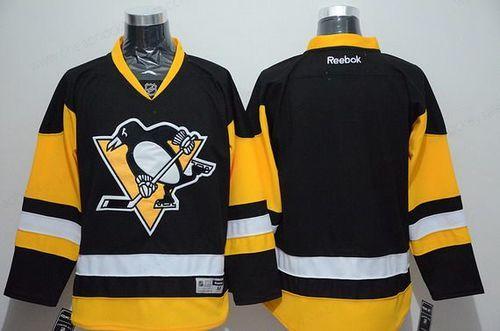 Men’s Pittsburgh Penguins Blank Black Third Alternate NHL Reebok Jersey