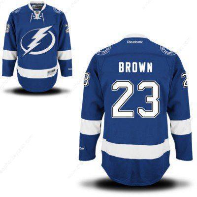 Men’s Reebok Tampa Bay Lightning #23 J.T Brown Premier Royal Blue Home NHL Jersey