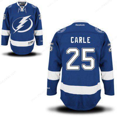 Men’s Reebok Tampa Bay Lightning #25 Matthew Carle Premier Royal Blue Home NHL Jersey