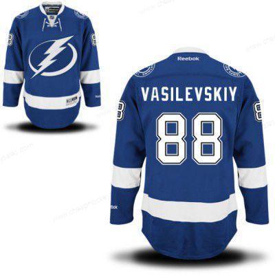 Men’s Reebok Tampa Bay Lightning #88 Andrei Vasilevskiy Royal Blue Home NHL Jersey