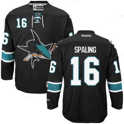 Men’s San Jose Sharks #16 Nick Spaling Black Third Hockey Jersey