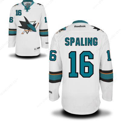 Men’s San Jose Sharks #16 Nick Spaling White Away Hockey Jersey