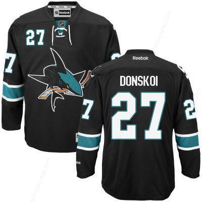 Men’s San Jose Sharks #27 Joonas Donskoi Black Third Hockey Jersey