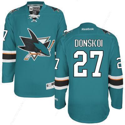 Men’s San Jose Sharks #27 Joonas Donskoi Teal Green Home Jersey