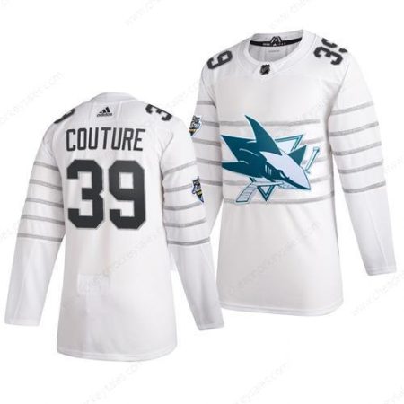 Men’s San Jose Sharks #39 Logan Couture White 2020 NHL All-Star Game Adidas Jersey