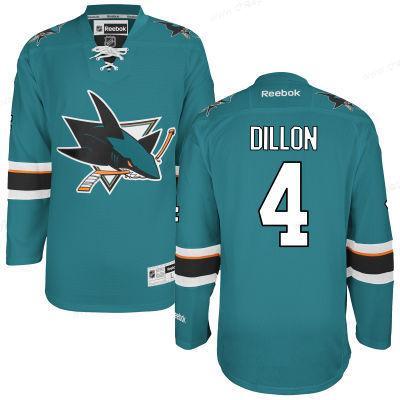 Men’s San Jose Sharks #4 Brenden Dillon Teal Green Home Jersey