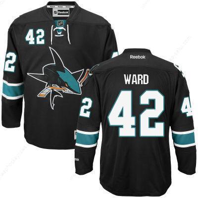 Men’s San Jose Sharks #42 Joel Ward Black Third Hockey Jersey