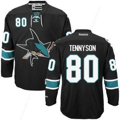 Men’s San Jose Sharks #80 Matt Tennyson Black Third Jersey