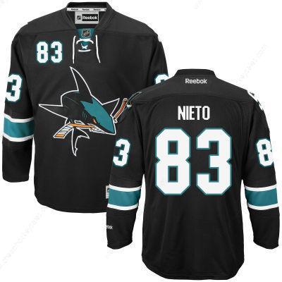 Men’s San Jose Sharks #83 Matt Nieto Black Third Jersey