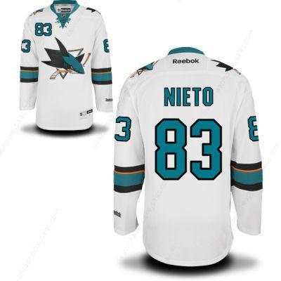 Men’s San Jose Sharks #83 Matt Nieto White Away Jersey