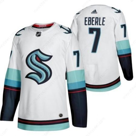 Men’s Seattle #7 Kraken Jordan Eberle 2022 Away White Jersey