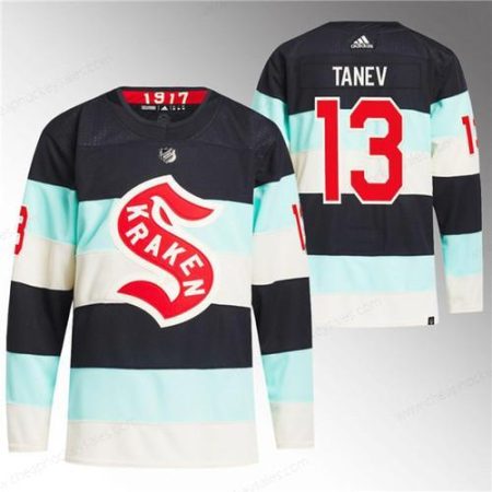 Men’s Seattle Kraken #13 Brandon Tanev Deep Sea Blue 2024 Winter Classic Primegreen Stitched Jersey