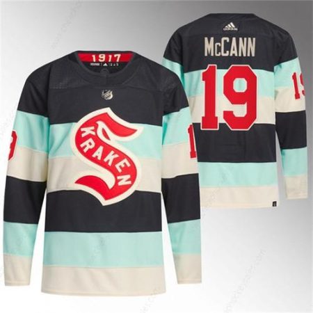 Men’s Seattle Kraken #19 Jared Mccann Deep Sea Blue 2024 Winter Classic Primegreen Stitched Jersey