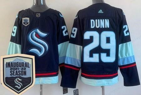 Men’s Seattle Kraken #29 Vince Dunn Navy 2021-22 Season Inaugural Authentic Jersey