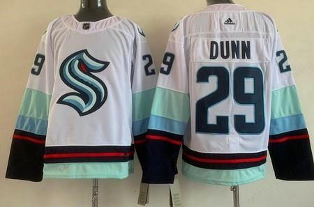 Men’s Seattle Kraken #29 Vince Dunn White Authentic Jersey