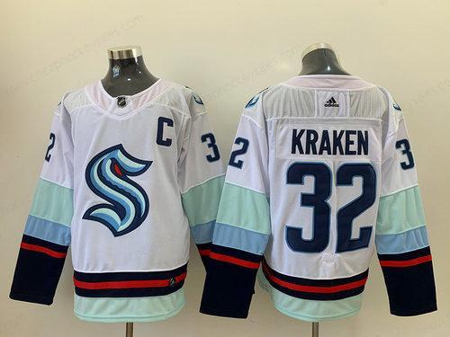 Men’s Seattle Kraken #32 Kraken White Stitched Adidas NHL Jersey