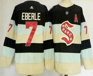 Men’s Seattle Kraken #7 Jordan Eberle Navy 2024 Winter Classic Authentic Jersey