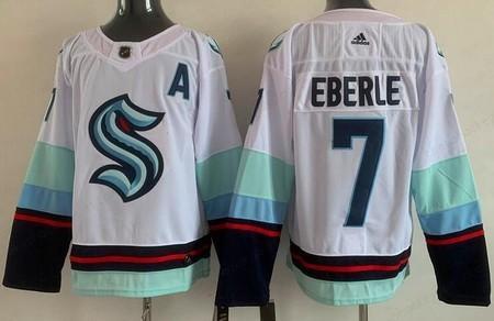 Men’s Seattle Kraken #7 Jordan Eberle White Authentic Jersey