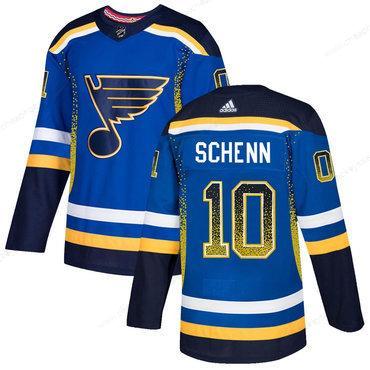 Men’s St. Louis Blues #10 Brayden Shenn Royal Drift Fashion Adidas Jersey