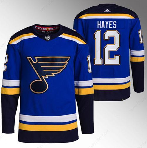 Men’s St. Louis Blues #12 Kevin Hayes Blue Stitched Jersey