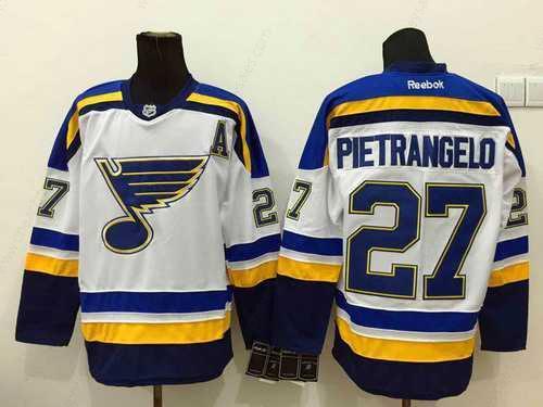 Men’s St. Louis Blues #27 Alex Pietrangelo 2014 White Jersey